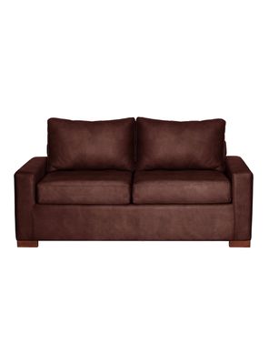 SOFA LIVORNO 2C CUERO KENTUCKY CAFÉ MORO