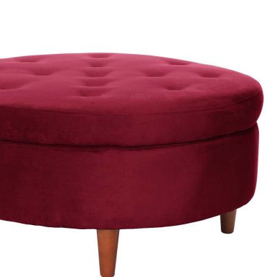 Imagen 2 del producto Pouf Paris Tela Velvet Burdeo