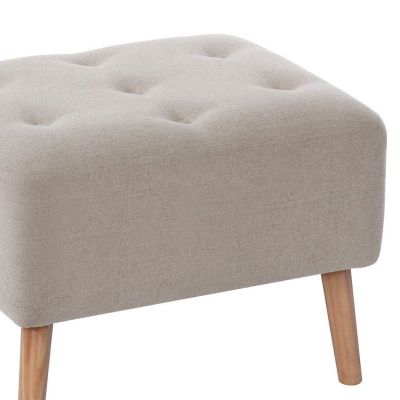 Imagen 2 del producto Pouf Lyon Lino Blanco