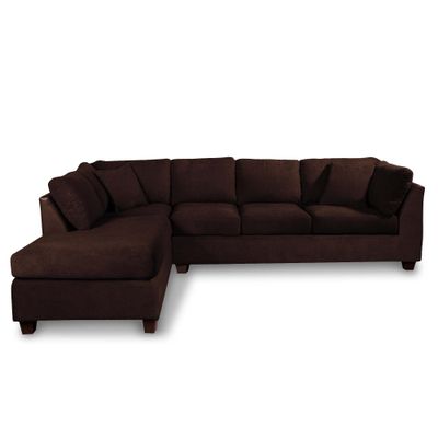 SECCIONAL PADUA IZQ TELA VELVET CHOCOLATE