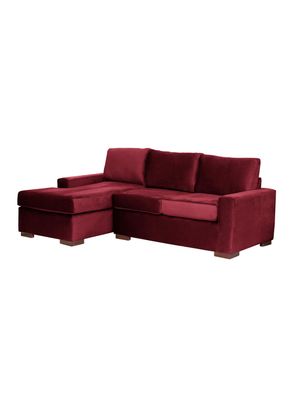 Imagen 2 del producto SECCIONAL IZQ LIVORNO TELA VELVET BURDEO