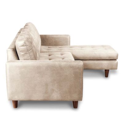Imagen 2 del producto SOFA CHAISELONG DER NAPOLES CUERO KENTUCKY  BEIGE