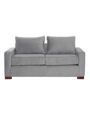 SOFA LIVORNO 2C TELA VELVET GRIS