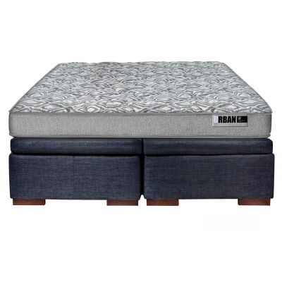 Imagen 2 del producto Cama Boxet Zen Best 2 Plazas Base Dividida Tela Gris