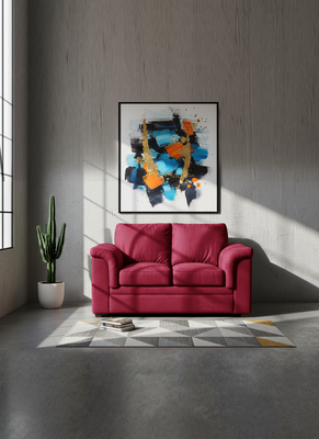 Imagen 1 del producto SOFA ANCONA 2C TELA VELVET BURDEO