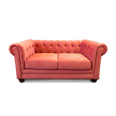 Imagen 1 del producto SOFA FLORENCIA 2C TELA VELVET PALO ROSA