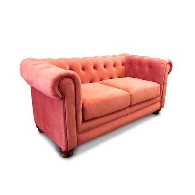 Imagen 2 del producto SOFA FLORENCIA 2C TELA VELVET PALO ROSA