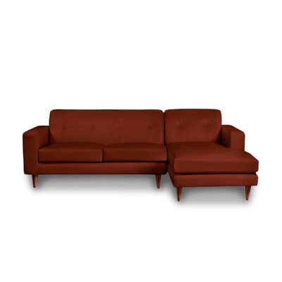 SOFA CHAISELONG DER SALERNO PU CHOCOLATE