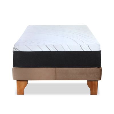 Imagen 2 del producto CAMA ZEN TOP SPRING HYBRID TELA BEIGE 1 1/2PZA