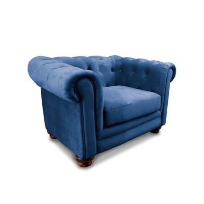 Imagen 2 del producto SOFA FLORENCIA 1C TELA VELVET AZUL PETROLEO