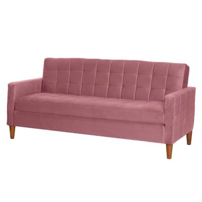 Imagen 2 del producto FUTON GENOVA  TELA VELVET PALO ROSA