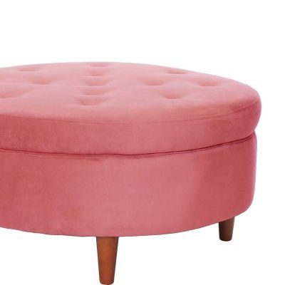 Imagen 2 del producto Pouf Paris Tela Velvet Palo Rosa