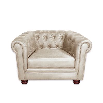 SOFA FLORENCIA 1C CUERO COLORADO BEIGE