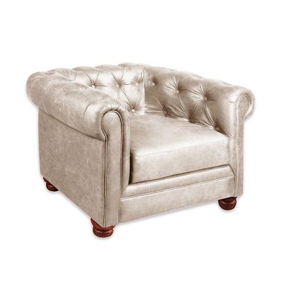 Imagen 2 del producto SOFA FLORENCIA 1C CUERO COLORADO BEIGE