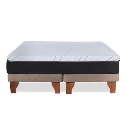 Imagen 2 del producto CAMA ZEN TOP SPRING SOFT TELA BEIGE SUPER KING