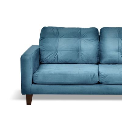 Imagen 2 del producto SOFA NAPOLES 3C TELA  VELVET  AZUL PETROLEO