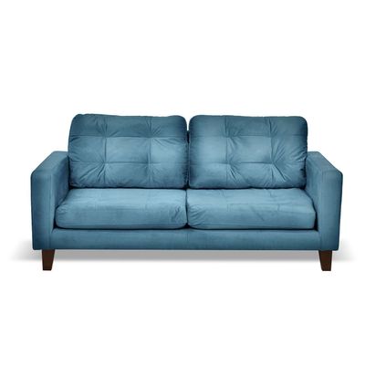 Imagen 2 del producto SOFA NAPOLES 3C TELA  VELVET  AZUL PETROLEO
