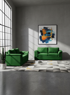 Imagen 1 del producto LIVING ANCONA 3-2 TELA VELVET VERDE