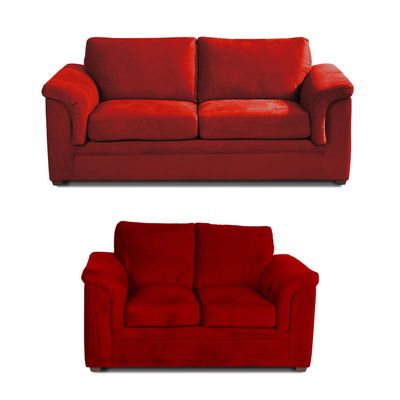 Imagen 1 del producto LIVING ANCONA 3-2 TELA VELVET BURDEO