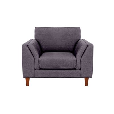 Imagen 1 del producto Sofá Milan 1C Lino Gris Oscuro Con Asiento de Resortes Pocket