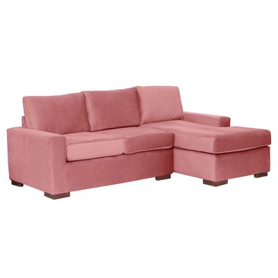 Imagen 2 del producto SECCIONAL DER LIVORNO TELA VELVET PALO ROSA