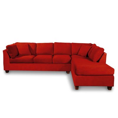 Imagen 2 del producto SECCIONAL PADUA DER TELA VELVET BURDEO