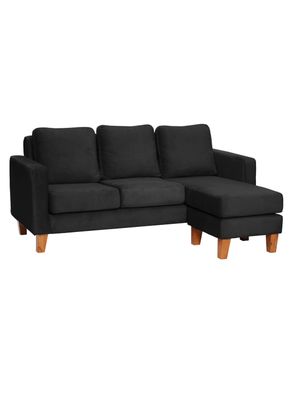 Imagen 2 del producto SECCIONAL VENECIA INTERCAMBIABLE TELA VELVET NEGRO