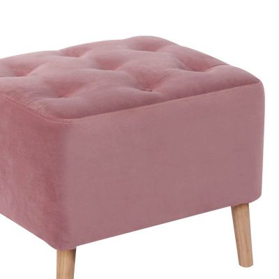 Imagen 2 del producto Pouf Lyon Tela Velvet Palo Rosa