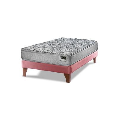Imagen 2 del producto Cama Europea Cannon Zen Urban 1.5 Plaza Tela Palo Rosa