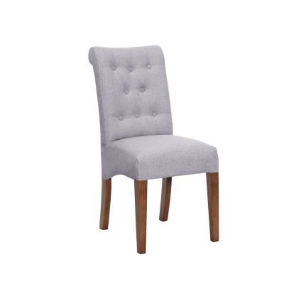 Imagen 2 del producto Silla Oviedo Lino Gris Claro