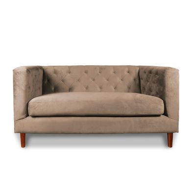 SOFA BRESCIA 2C TELA VELVET VIVIAN CAFÉ