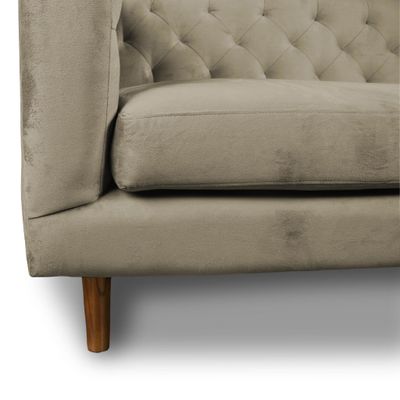 Imagen 2 del producto SOFA BRESCIA 2C TELA VELVET VIVIAN CAFÉ