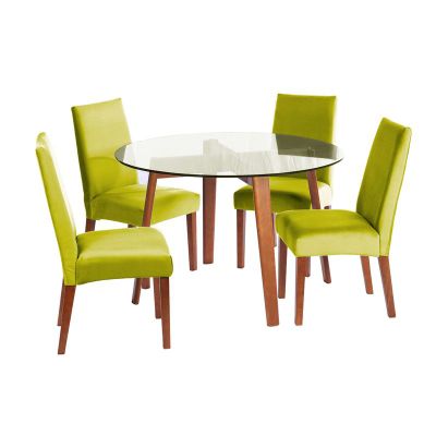 Imagen 1 del producto Juego De Comedor Valencia S/Cadiz Tela Pistacho