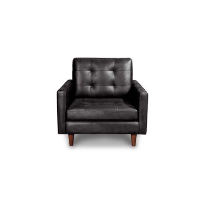 SOFA NAPOLES 1C CUERO KENTUCKY NEGRO