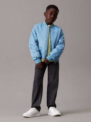 Jeans Niño Black Regular Straight Negro Calvin Klein