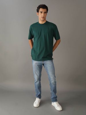 Imagen 2 del producto Polera Woven Label Relaxed Verde Calvin Klein