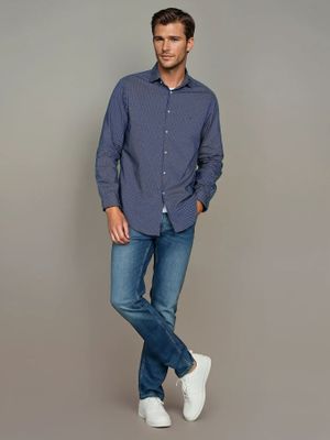 Imagen 2 del producto Camisa Slim Printed Azul Calvin Klein