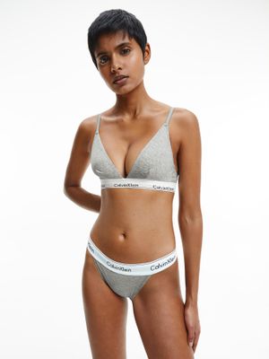 Bralette Triangular Modern Cotton 020 Gris Calvin Klein