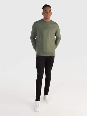 Imagen 2 del producto Polerón Embossed Logo Comfort Verde Calvin Klein