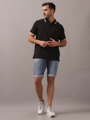 Imagen 2 del producto Polo Stretch Metal Button Negro Calvin Klein