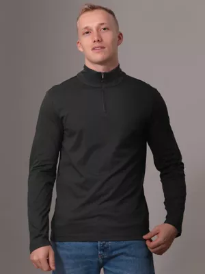 Polera LS con Cierre Liquid Touch Verde Calvin Klein
