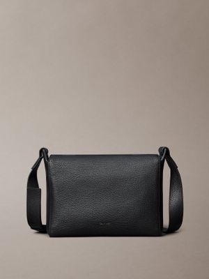 Bolso Cruzado Micro Pebble Negro Calvin Klein