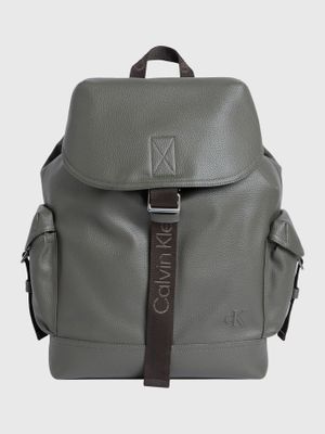 Mochila Cargo Flap Gris Calvin Klein