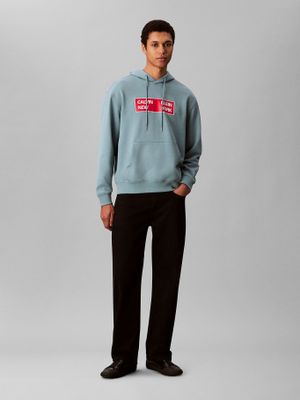 Imagen 2 del producto Polerón Terry con Estampado Gráfico Verde Calvin Klein