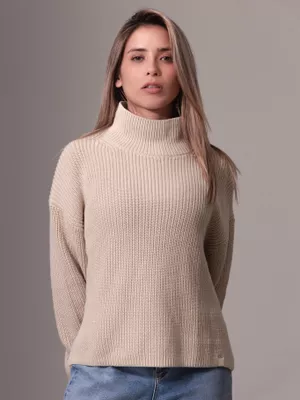 Sweater Chunky Loose Beige Calvin Klein