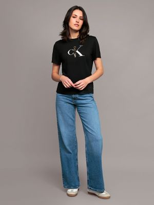 Imagen 2 del producto Polera classic con monograma Negro Calvin Klein