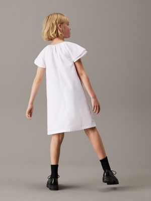 Imagen 2 del producto Vestido Niña Poplin Blanco Calvin Klein