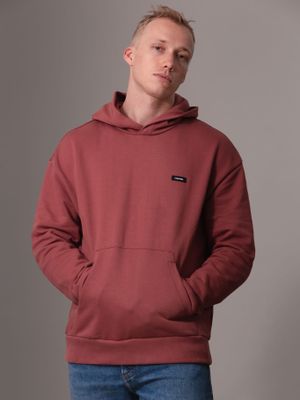 Imagen 1 del producto Polerón con Gorro Cotton Comfort Rojo Calvin Klein