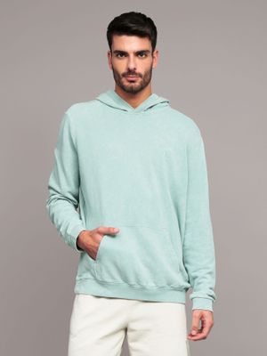 Polerón con Detalles Acanalados Verde Calvin Klein