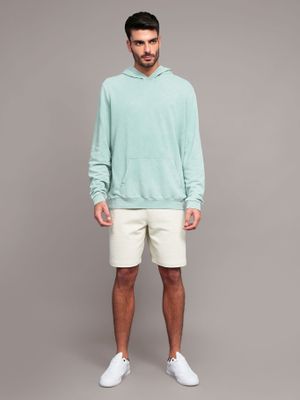 Imagen 2 del producto Polerón con Detalles Acanalados Verde Calvin Klein